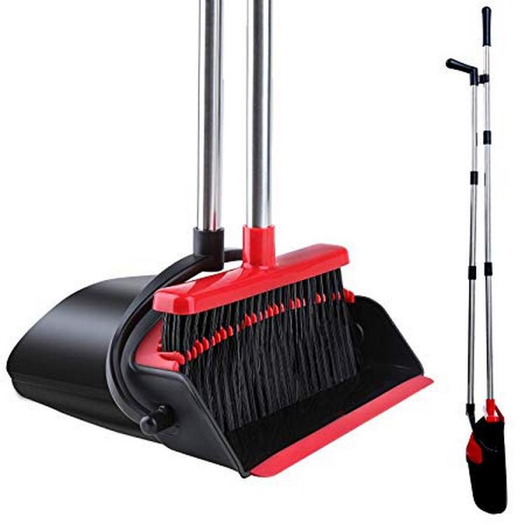 Super Long Handle Upright Stand Up Broom and Dustpan Set Factory