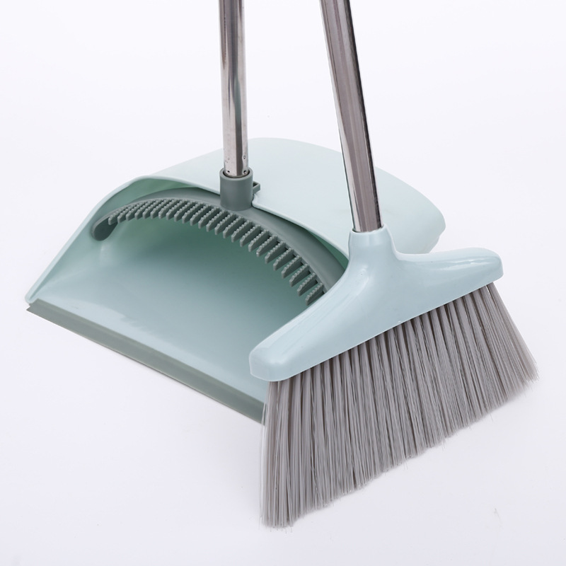 Factory Upright Stand Up Broom and Dustpan Set for Home